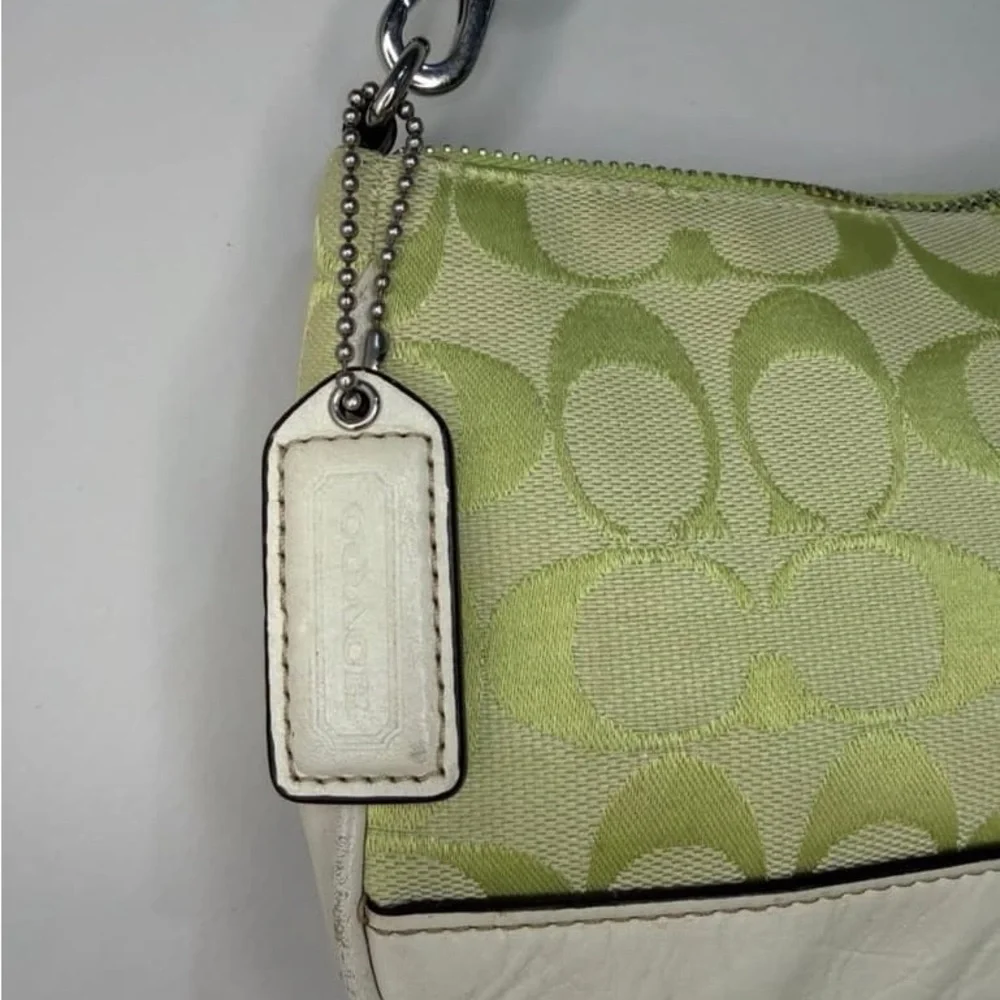 Coach Lime Green Demi Shoulder Bag 6094. Y2K - Picture 7 of 9